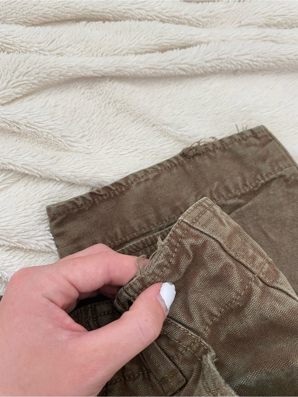 We The Free Cropped Cargo Pants brown workwear style Sz 6 - Picture 8 of 8